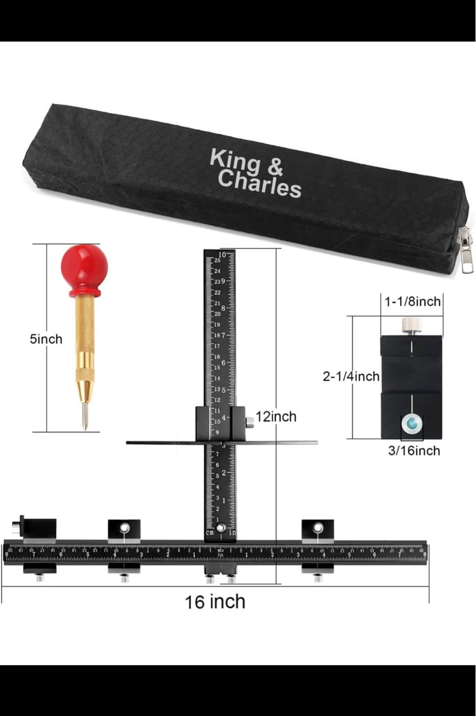 King & Charles Cabinet Handle Installation Jig - photo 2