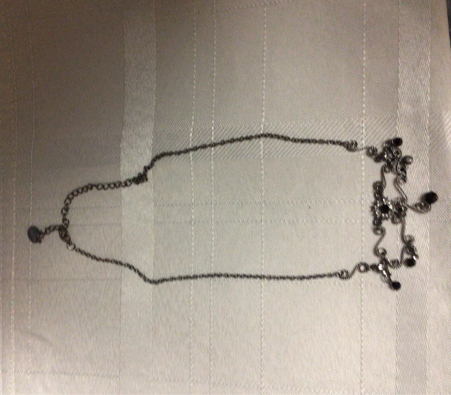 Vintage Necklace with Dark Beads
