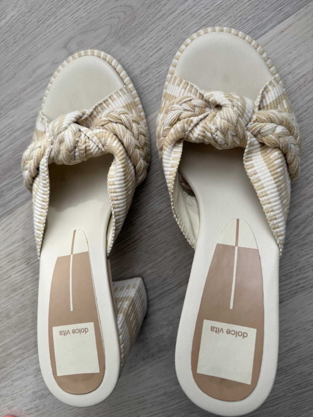 Dolce Vita Mules with Braided Detail