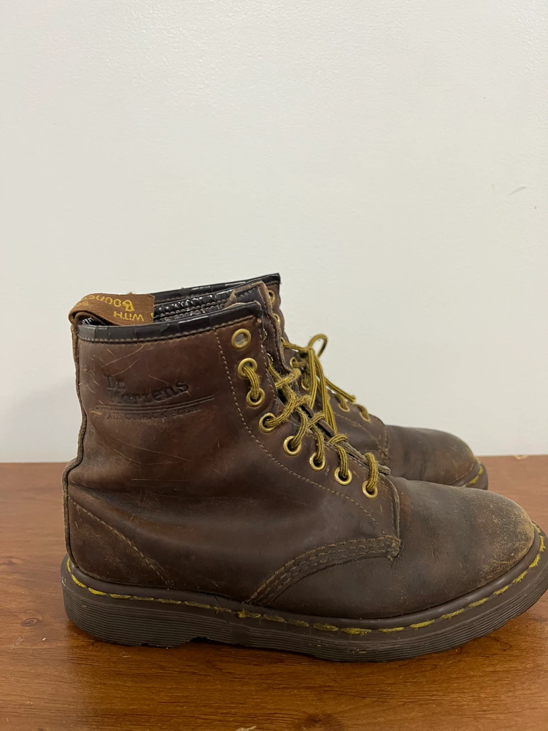 Vintage Dr. Martens Brown Leather Boots - photo 4
