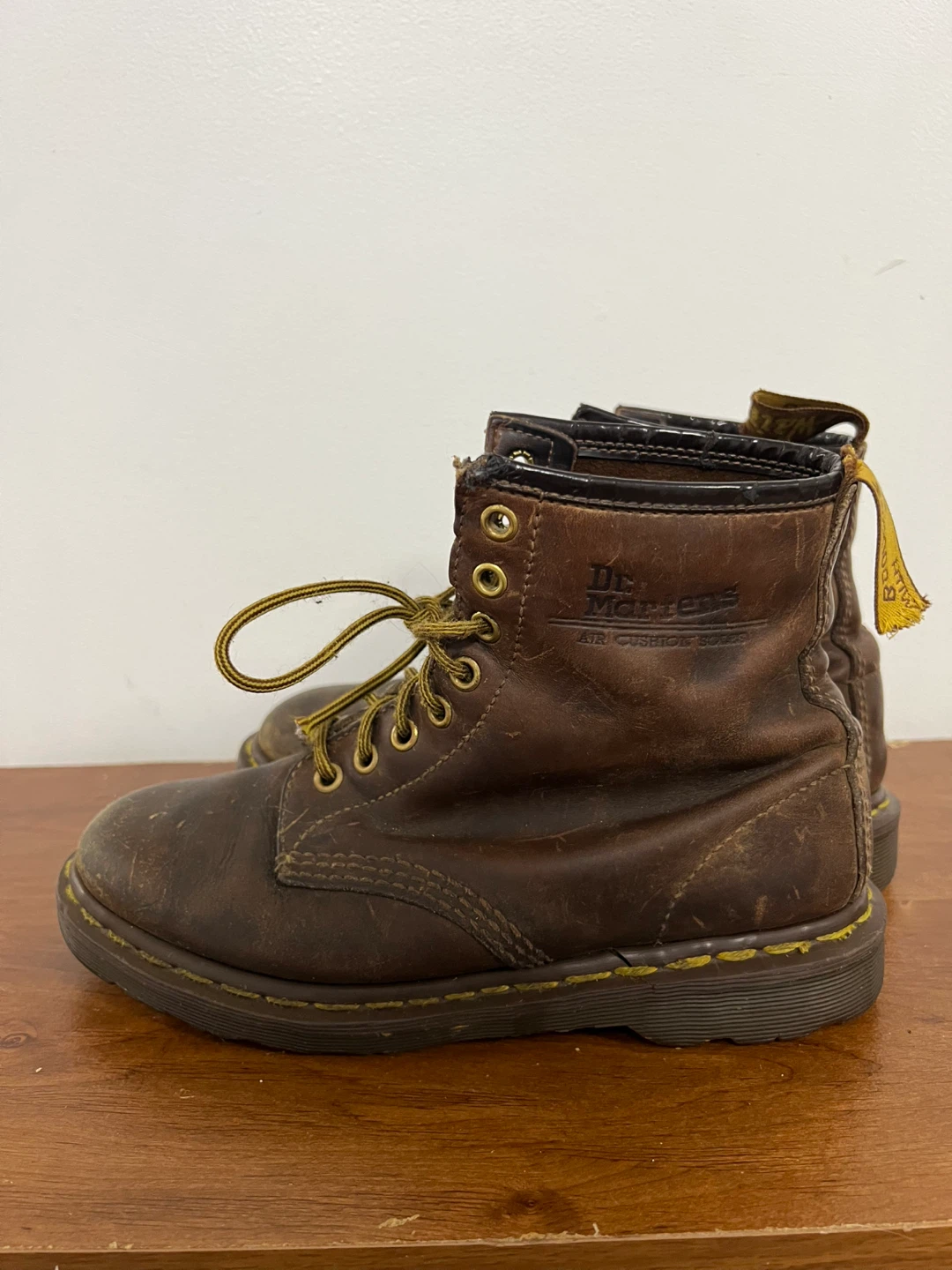 Vintage Dr. Martens Brown Leather Boots - photo 3