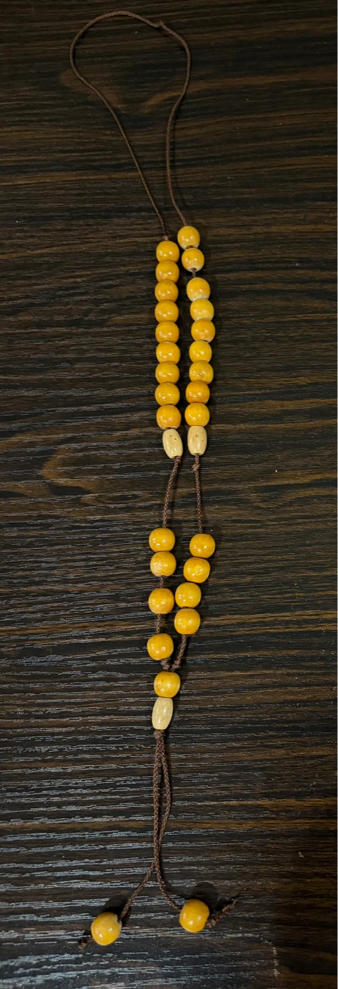 Yellow Amber Prayer Beads