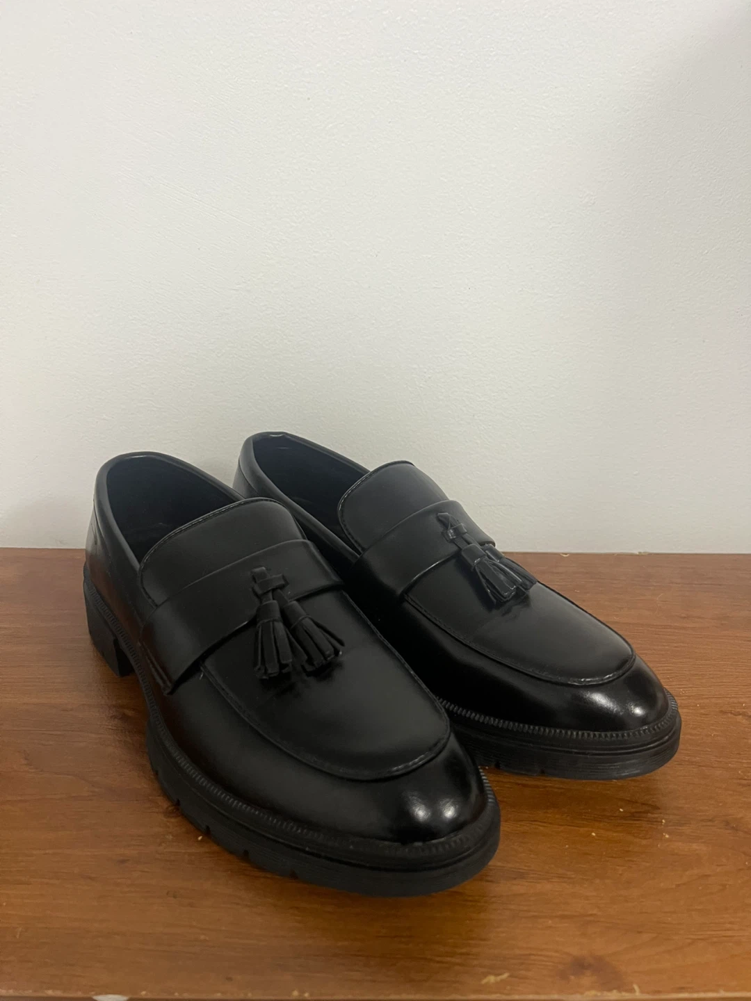 Black Tassel Loafer Shoes