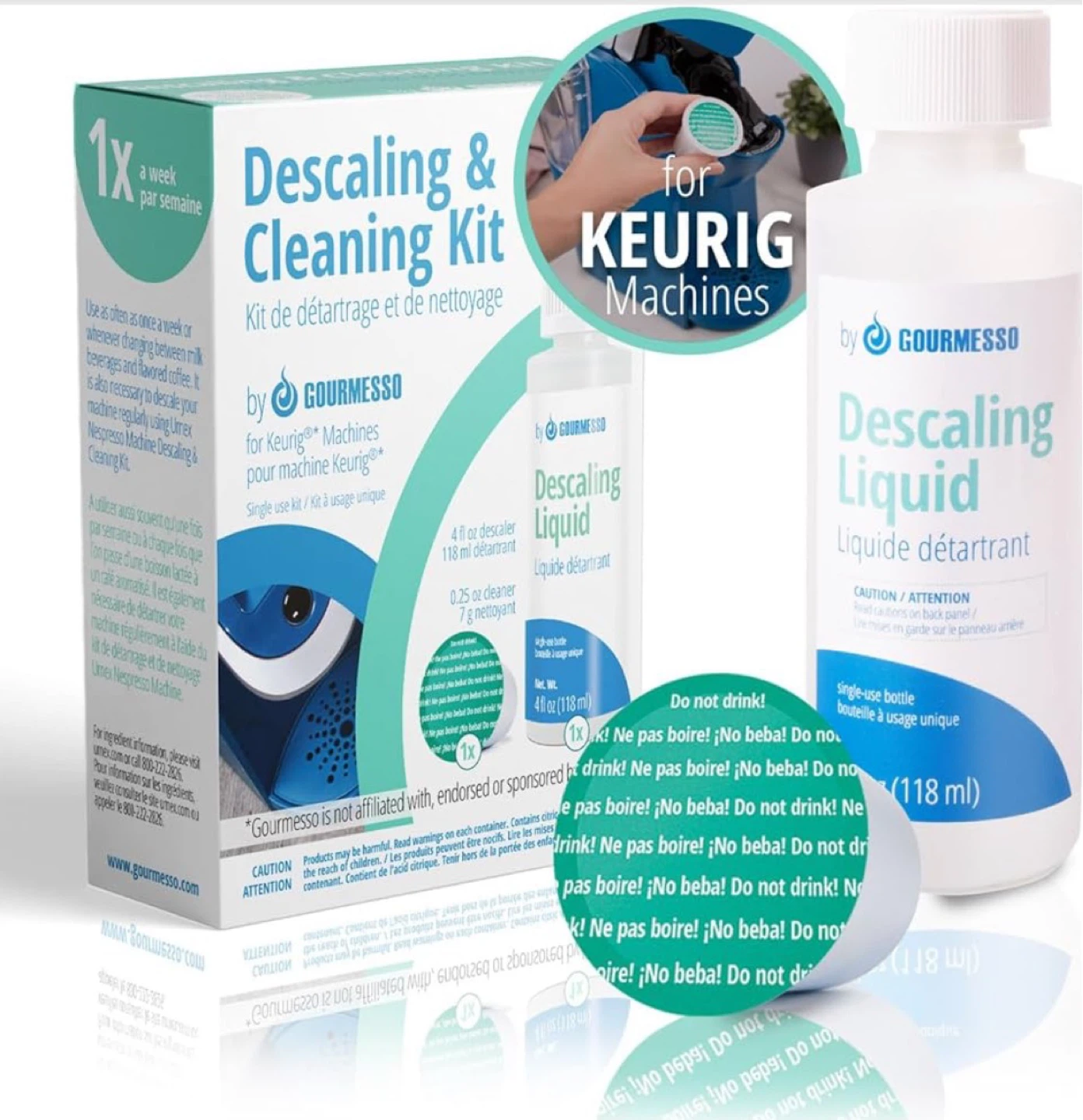 Gourmesso Keurig Descaling & Cleaning Kit – Brand New Sealed - photo 3