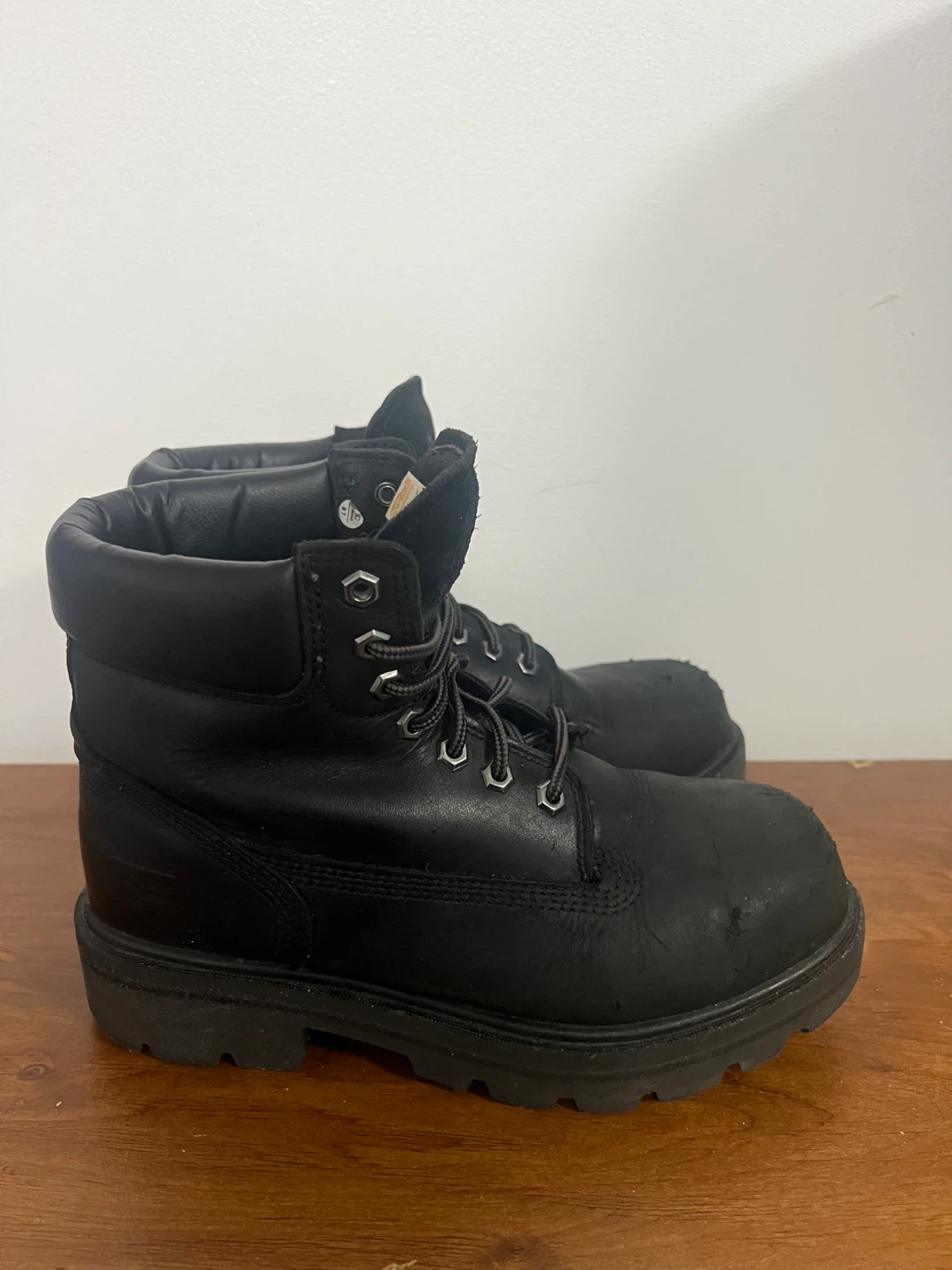 Timberland Pro Black Leather Work Boots - Men's Size 6.5M - photo 2