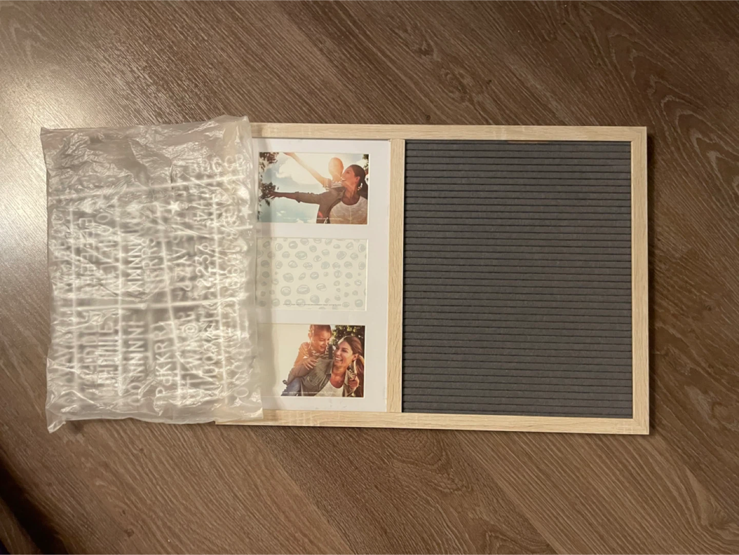Photo Frame and Letter Board Combo