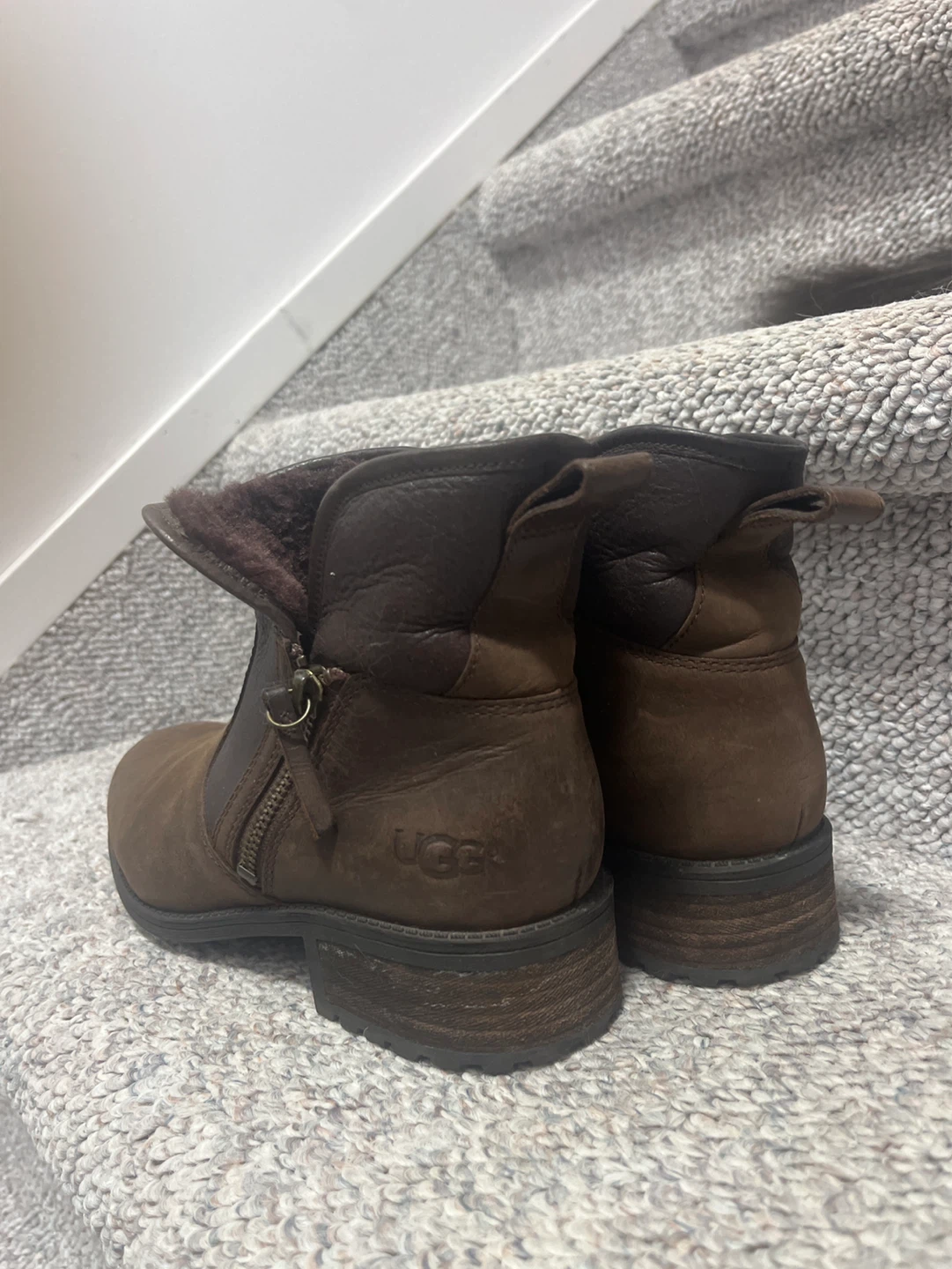 UGG Women's Brown Leather Boots