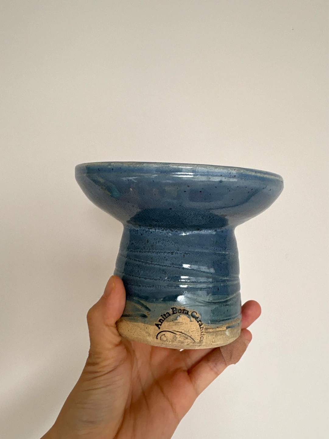 Blue Ceramic Bowl by Anita Bora Ceramics