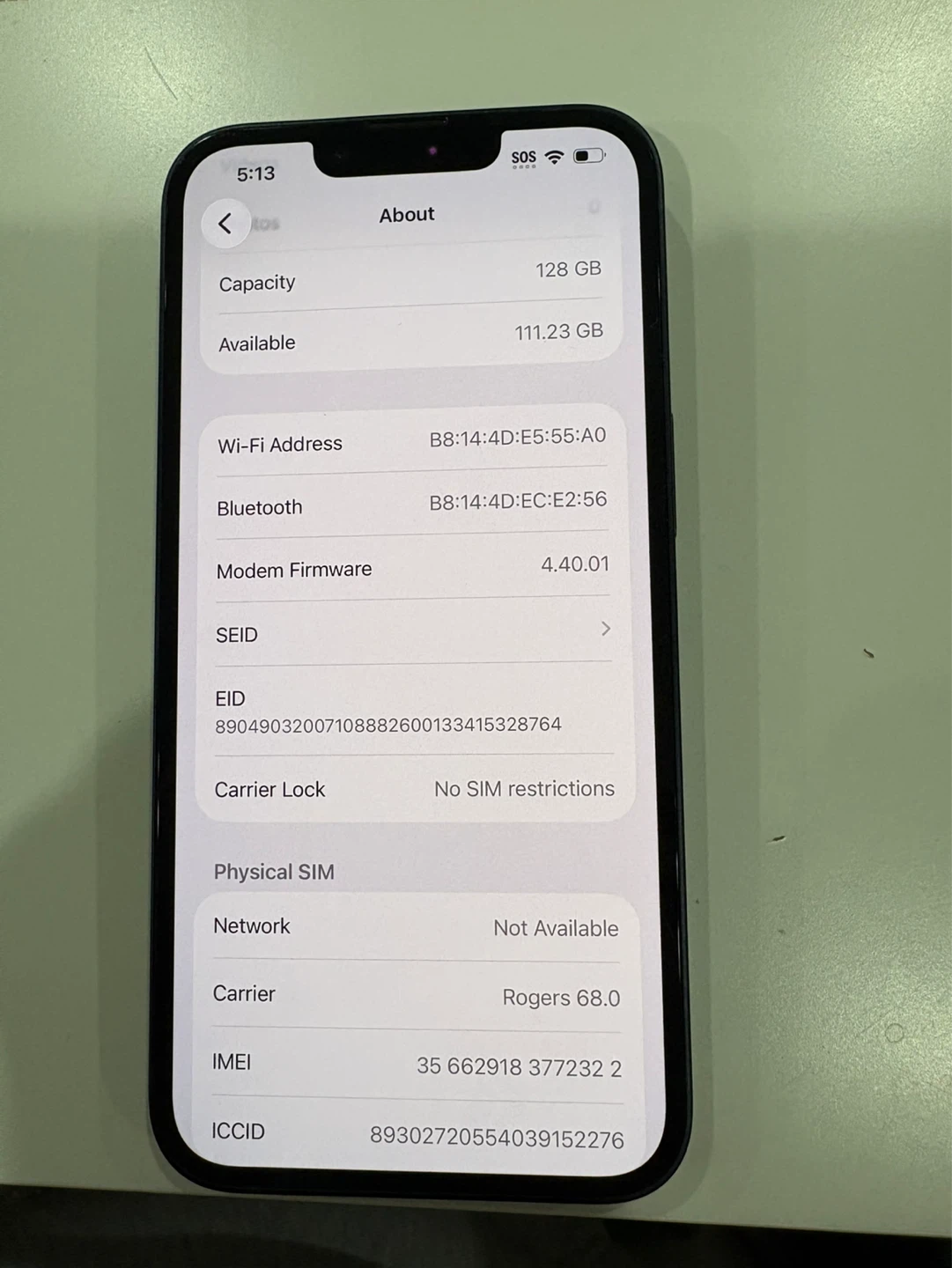 Apple iPhone 14 - 128 GB - Midnight - 100 percent battery life - photo 3