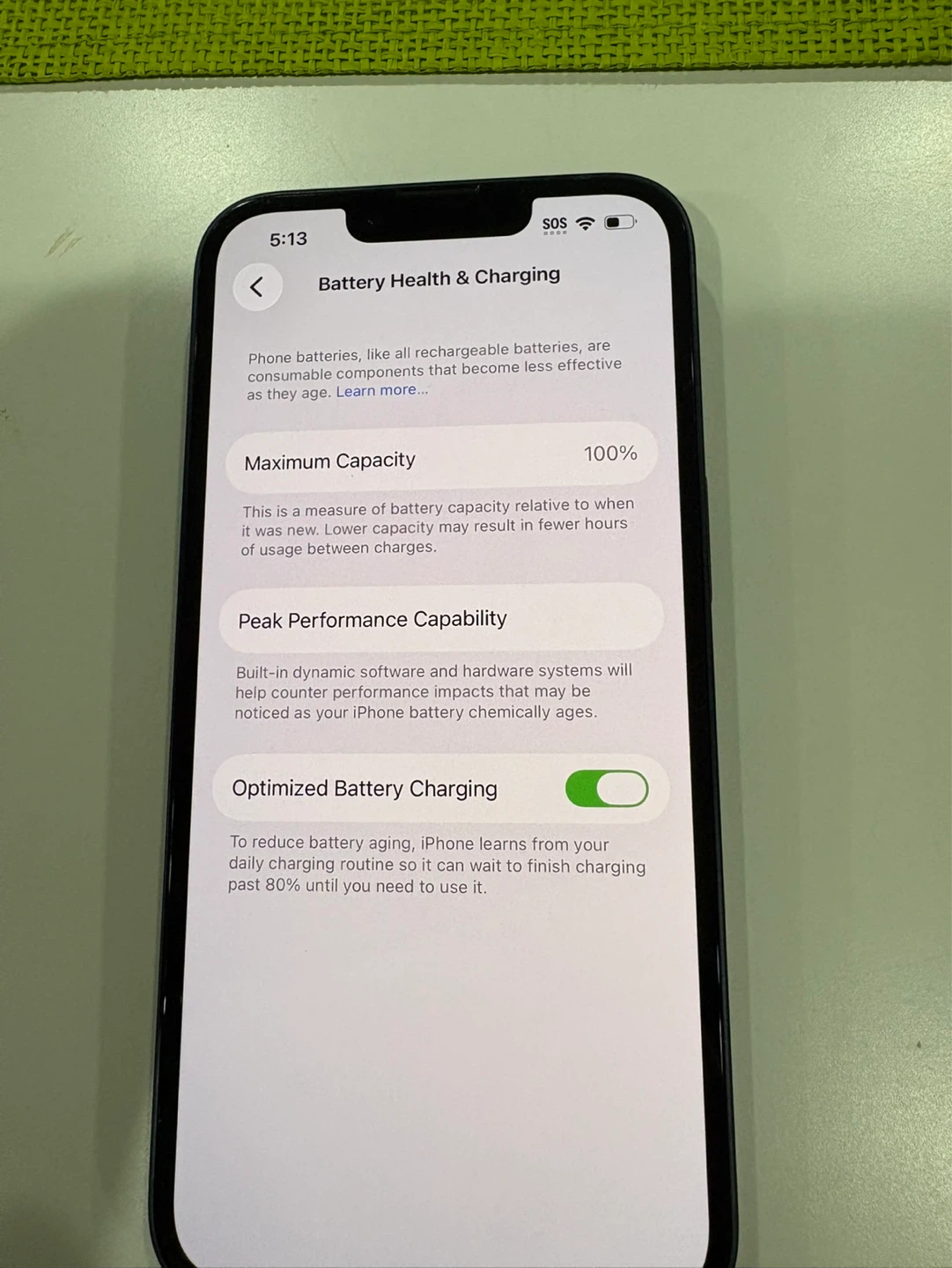 Apple iPhone 14 - 128 GB - Midnight - 100 percent battery life - photo 4