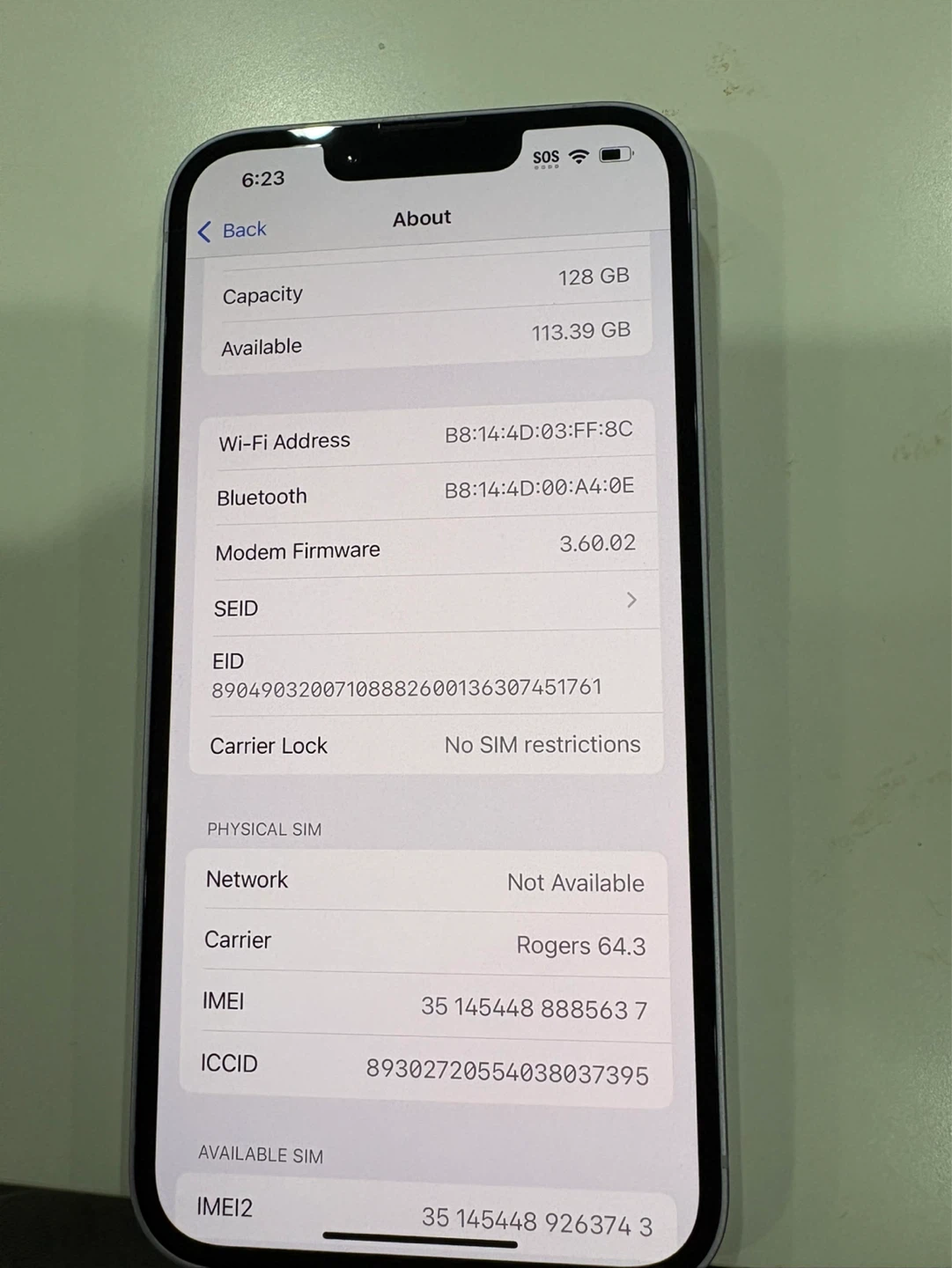 iPhone 14 Purple 128GB - 98% Battery Health - Unlocked - photo 3