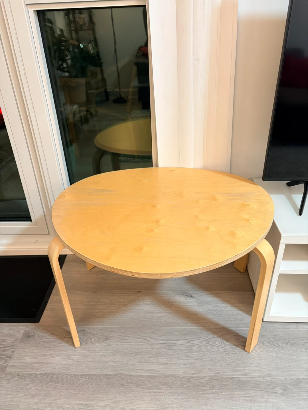 Round Wood Side Table