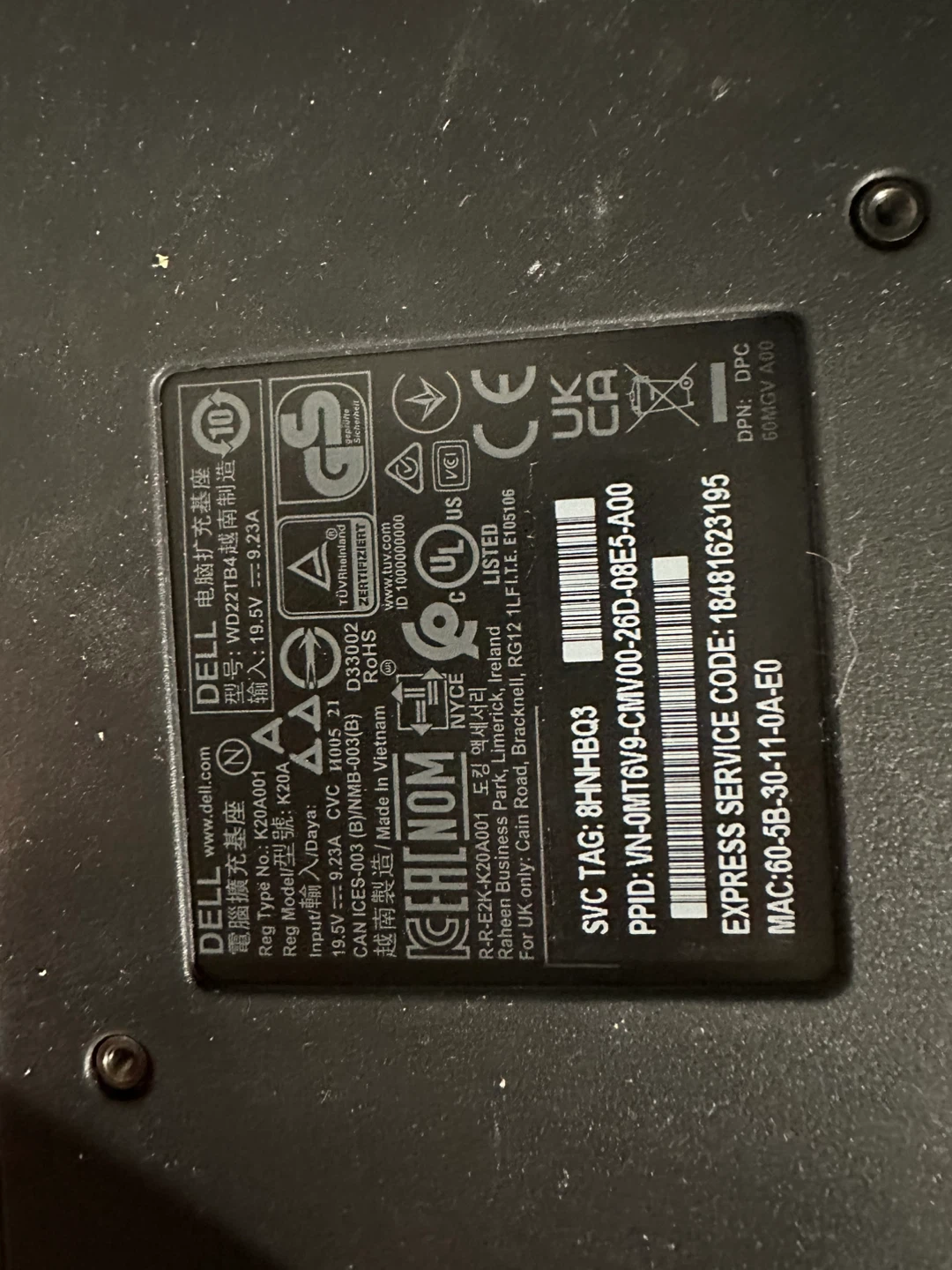 Dell WD22TB4 Thunderbolt 4 Docking Station - photo 2