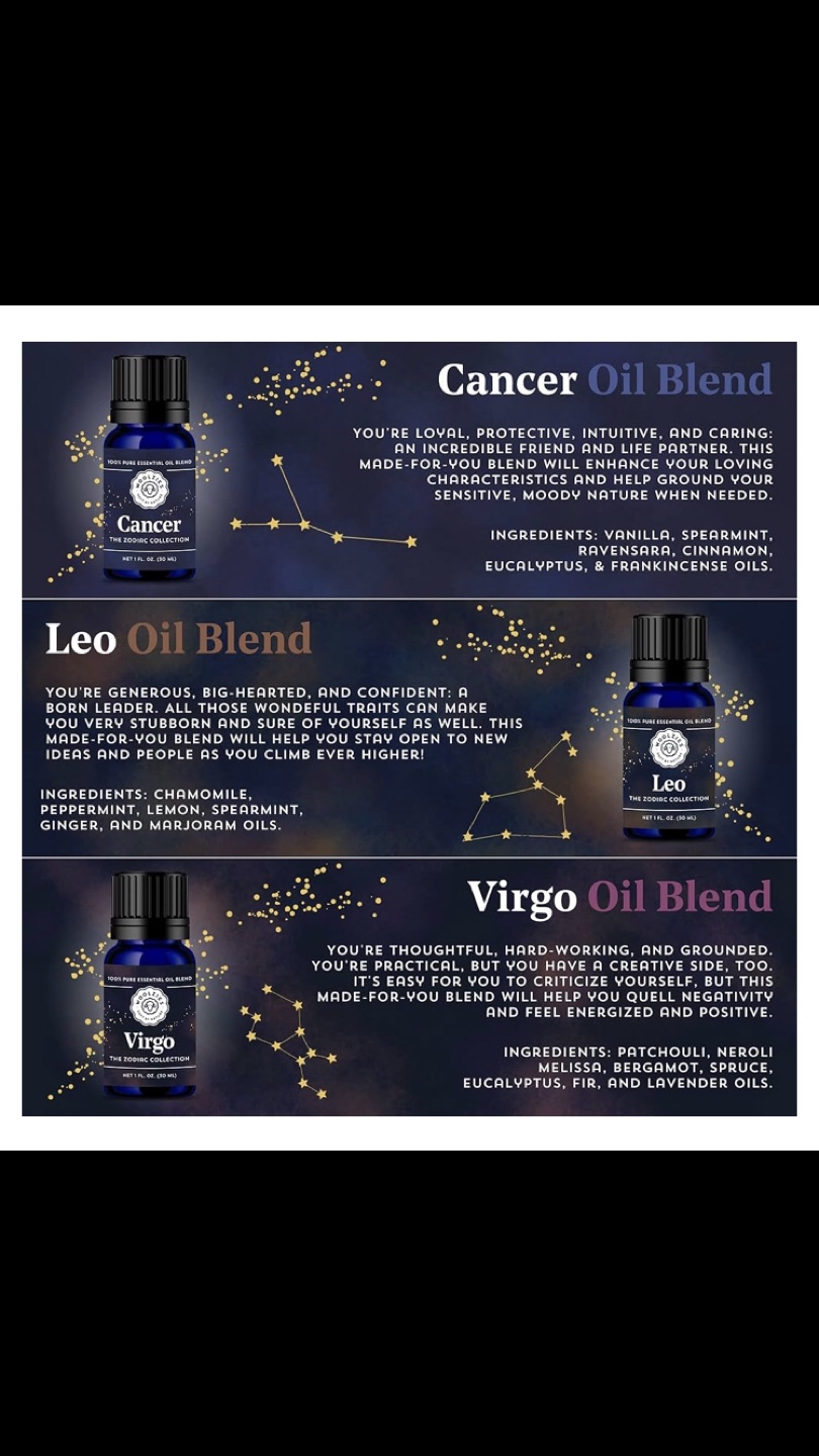 ✨NEW Essential Oils - 12 Bottles- Zodiac Collection - photo 3