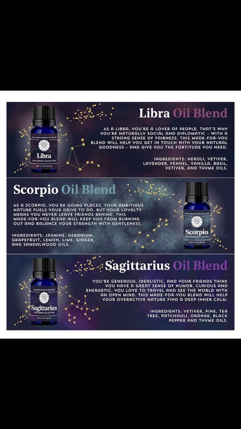 ✨NEW Essential Oils - 12 Bottles- Zodiac Collection - photo 4