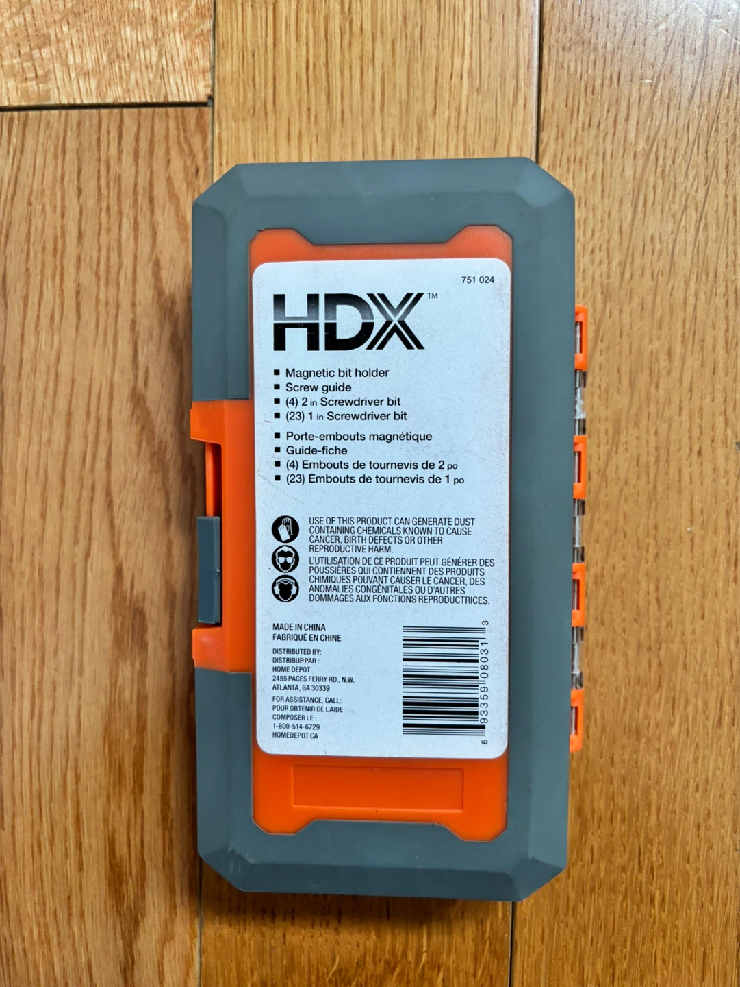 Brand New-HDX 29-Piece Screwdriver Bit Set with Case - photo 2