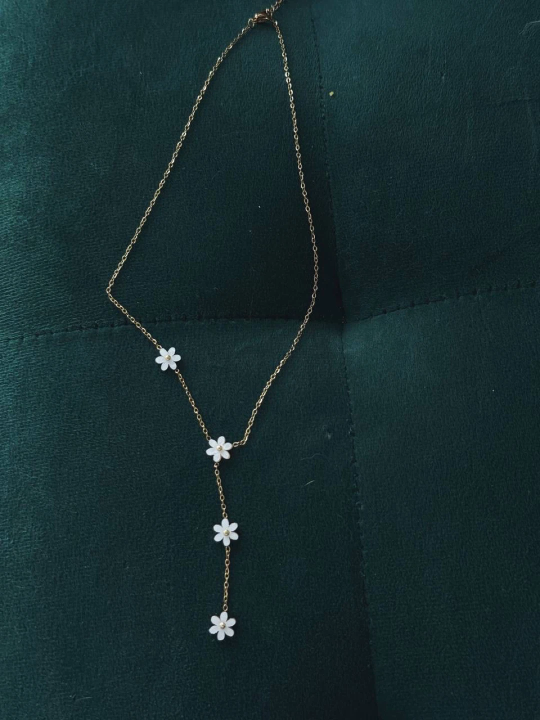 Daisy Flower Y-Shape Necklace - photo 5