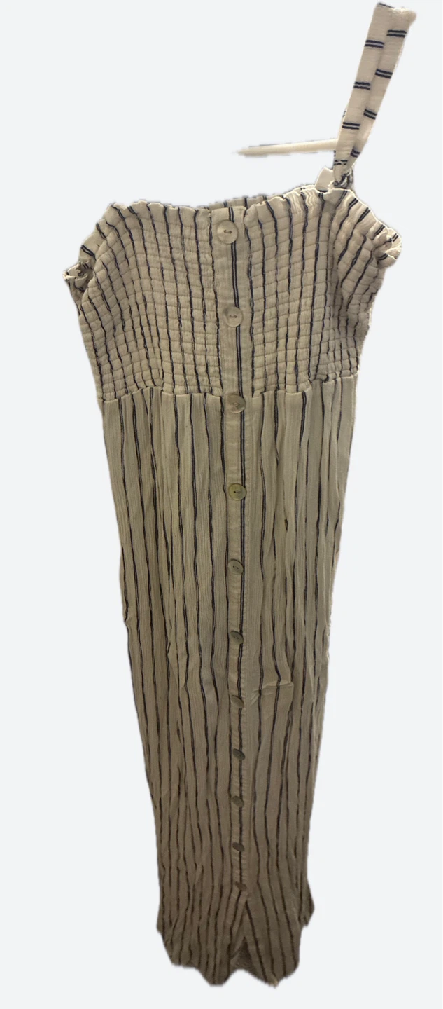 FREE H&M Striped Button Front Maxi Dress