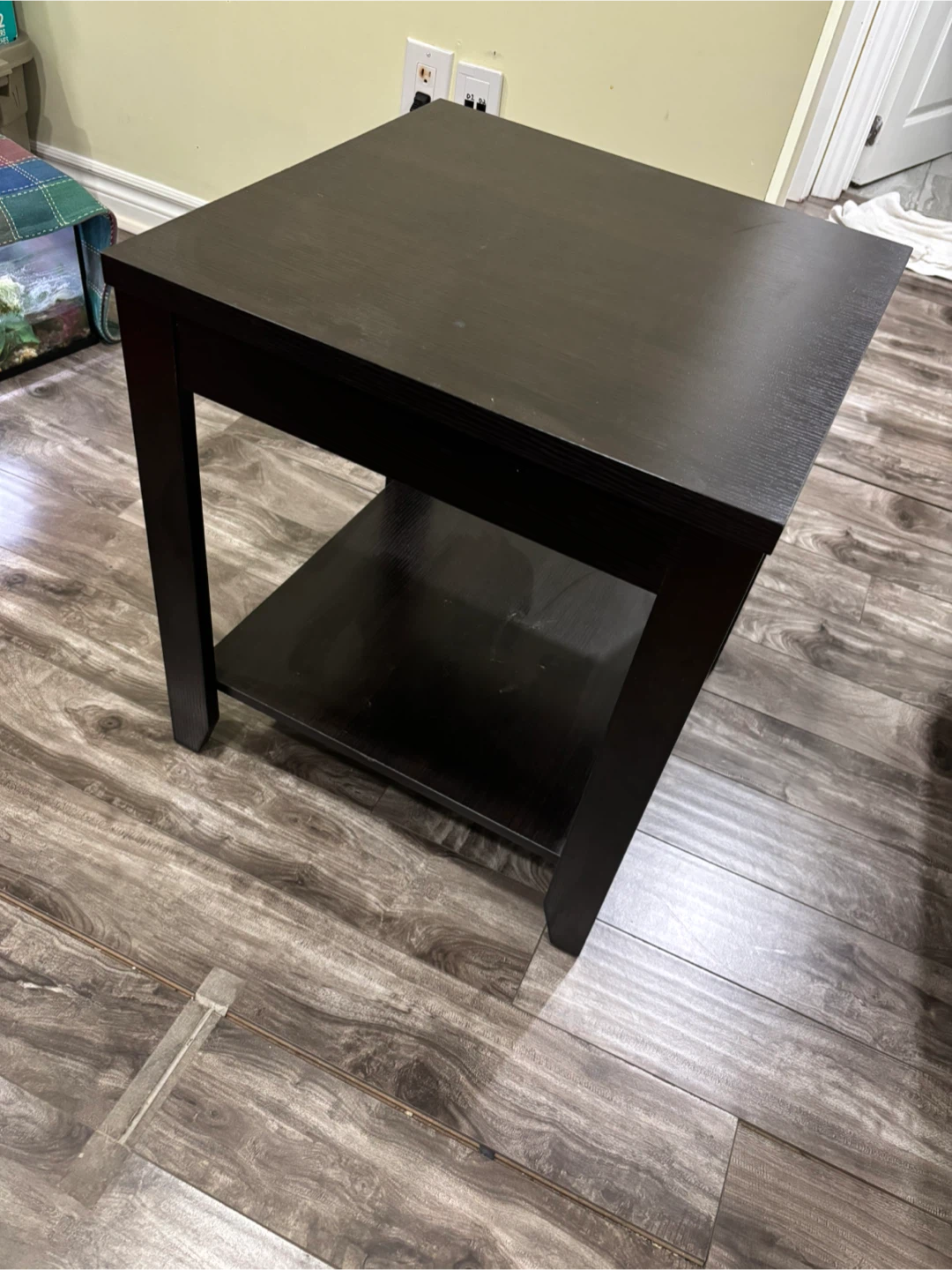 2 Dark Brown End Table with Shelf - photo 3
