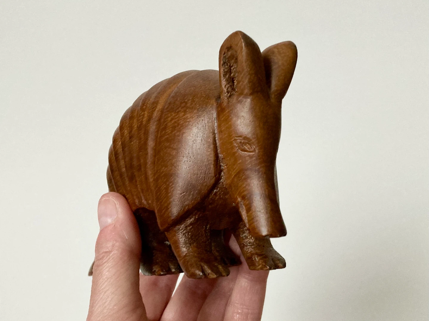 Hand-carved Wood Armadillo - photo 4