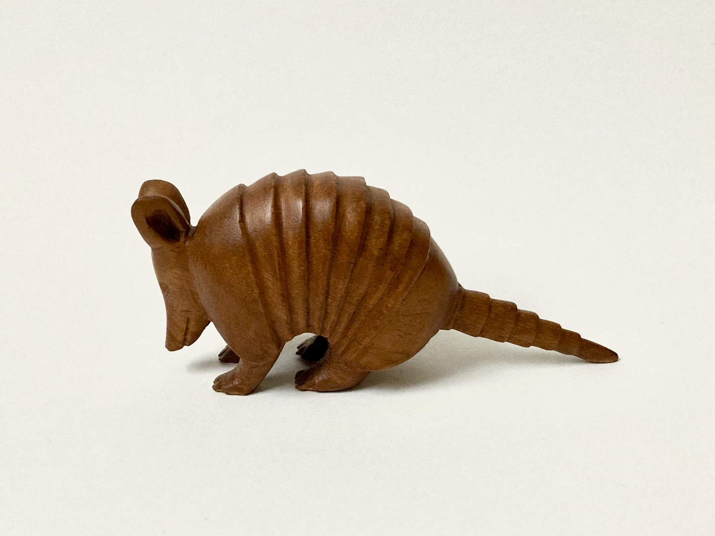 Hand-carved Wood Armadillo