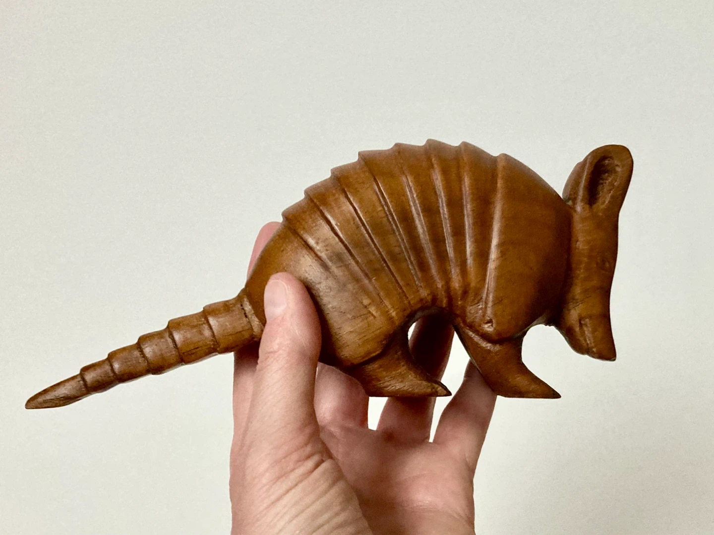 Hand-carved Wood Armadillo - photo 5