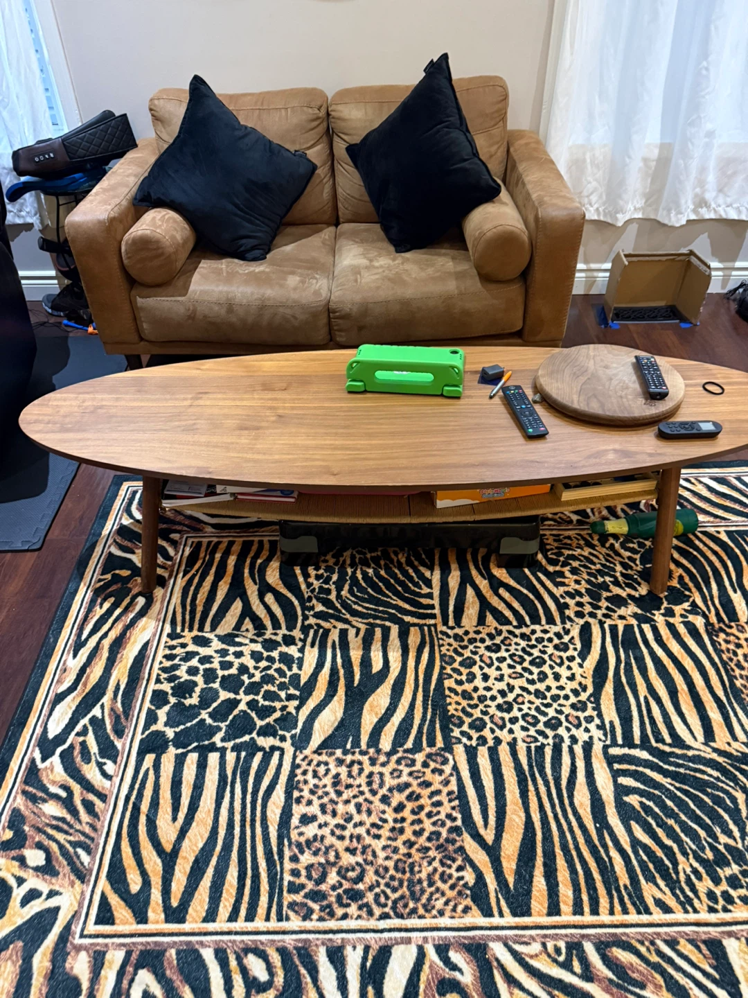 IKEA Wooden Oval Coffee Table