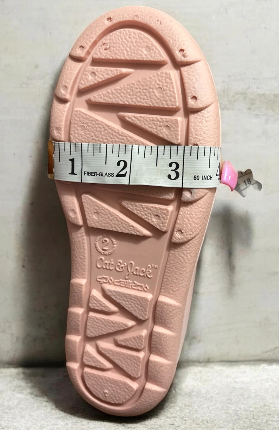 Cat & Jack Pink Rain Boots - Size 2 - photo 4