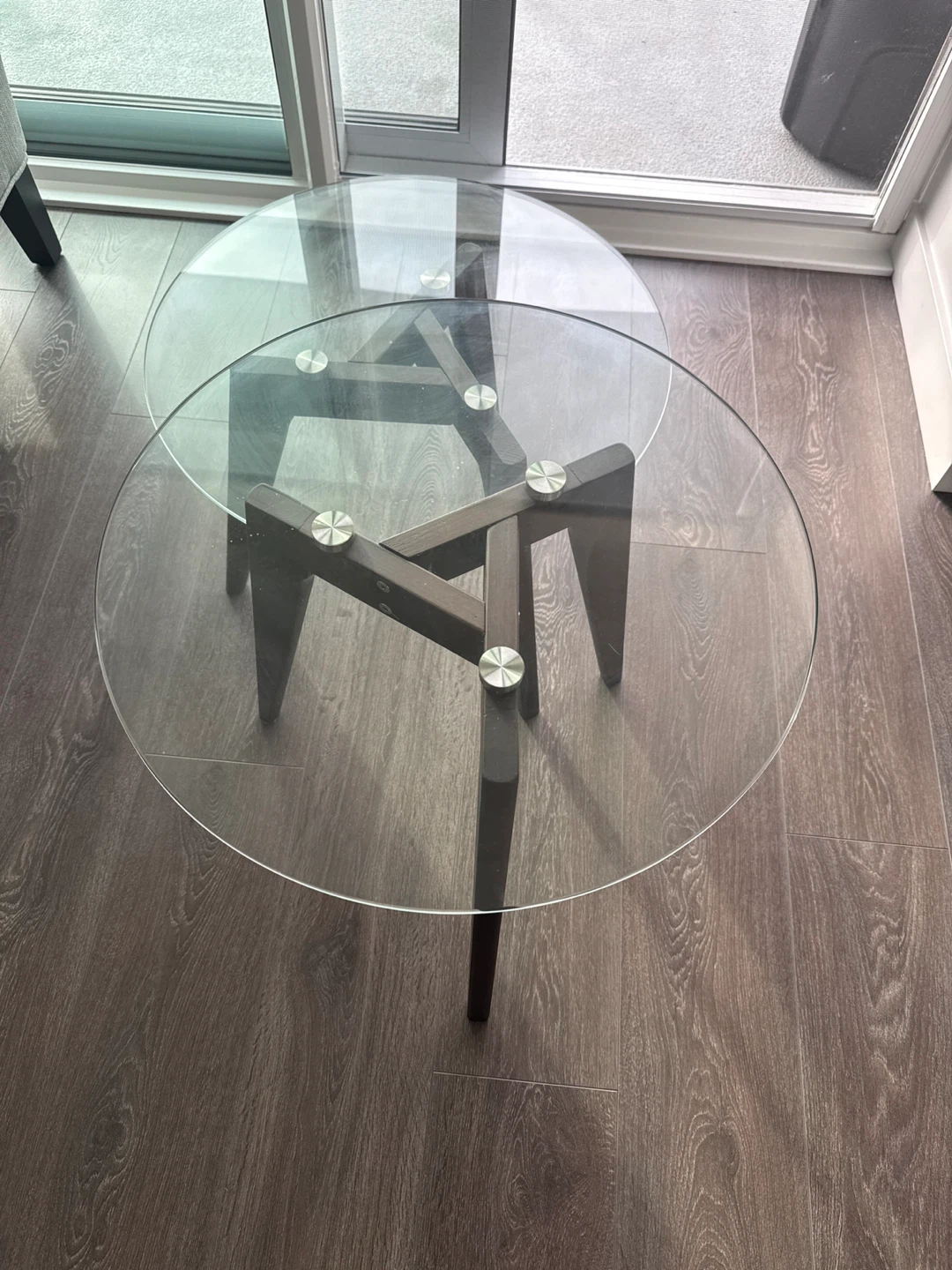 Glass Top Nesting Coffee Tables
