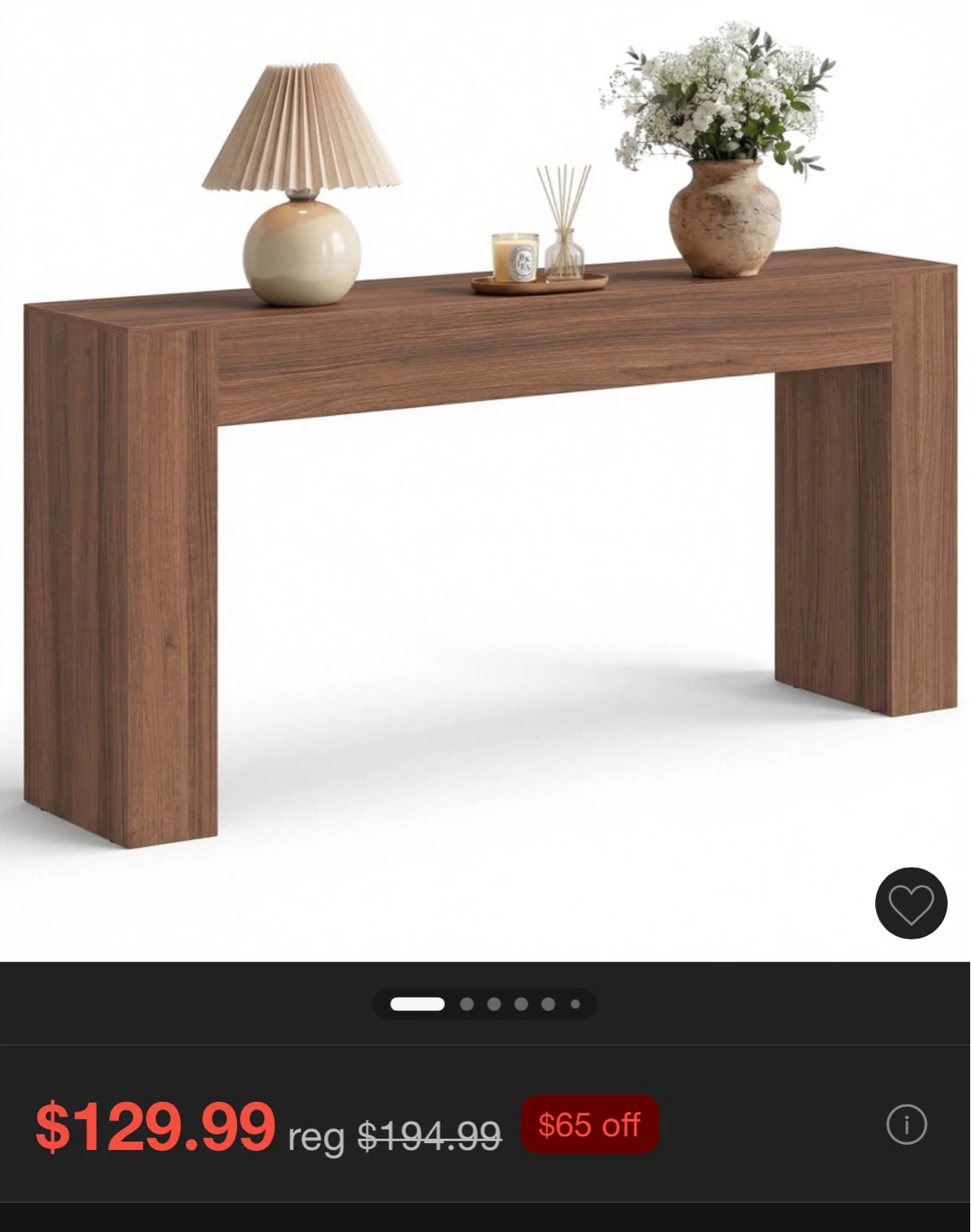 Convenience Concepts Northfield Hall Console Table - Cappuccino - photo 2