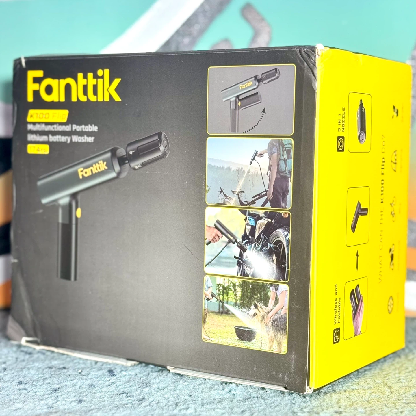 💦 Brand New Fanttik K100 Flip Portable Pressure Washer – Compact