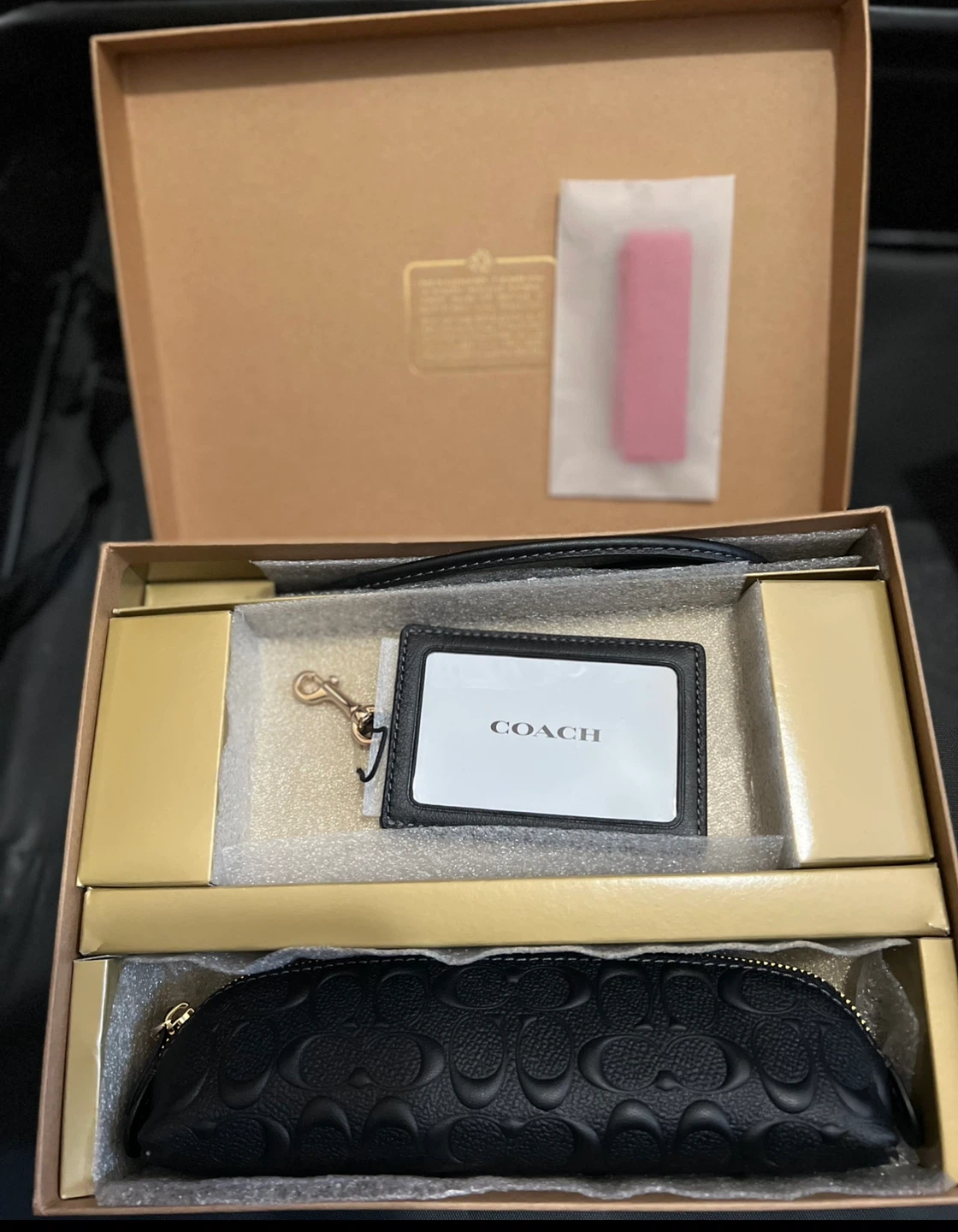 Coach Gift Set with Cardholder and Pouch