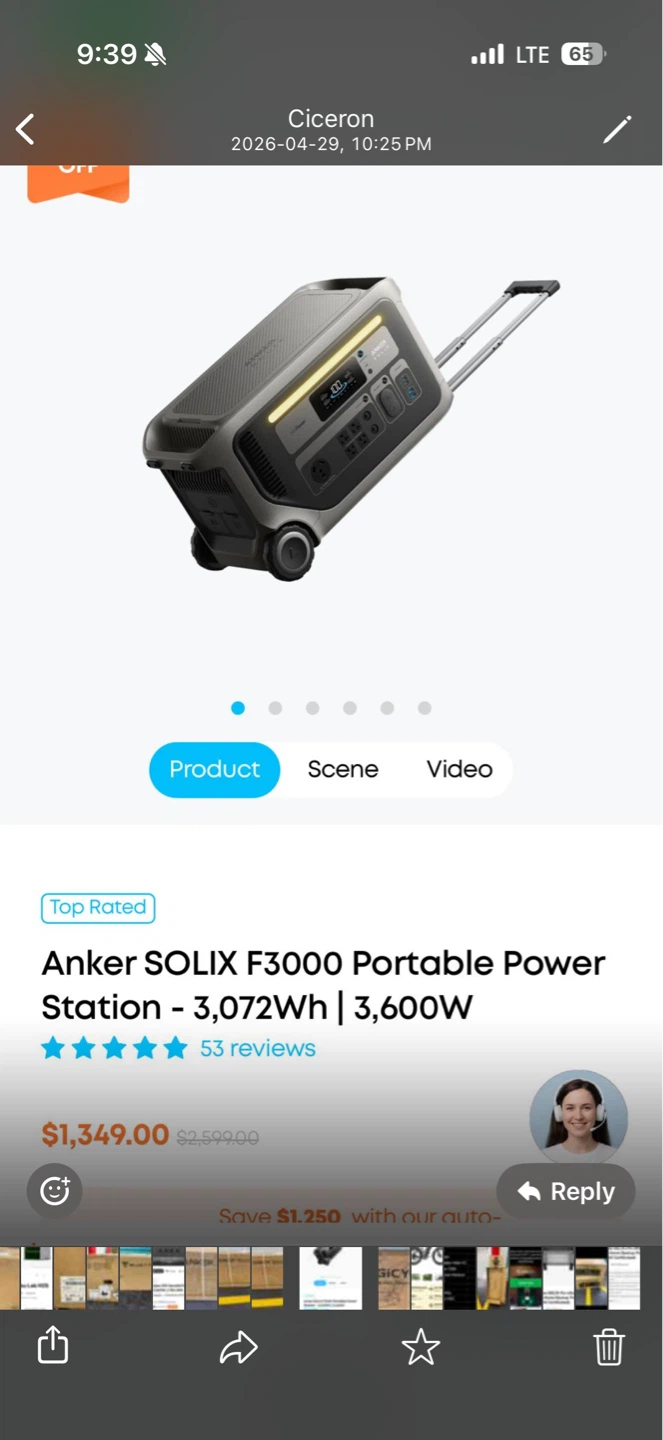 Anker SOLIX F3000 Portable Power Station 3,072Wh 3,600W - photo 2