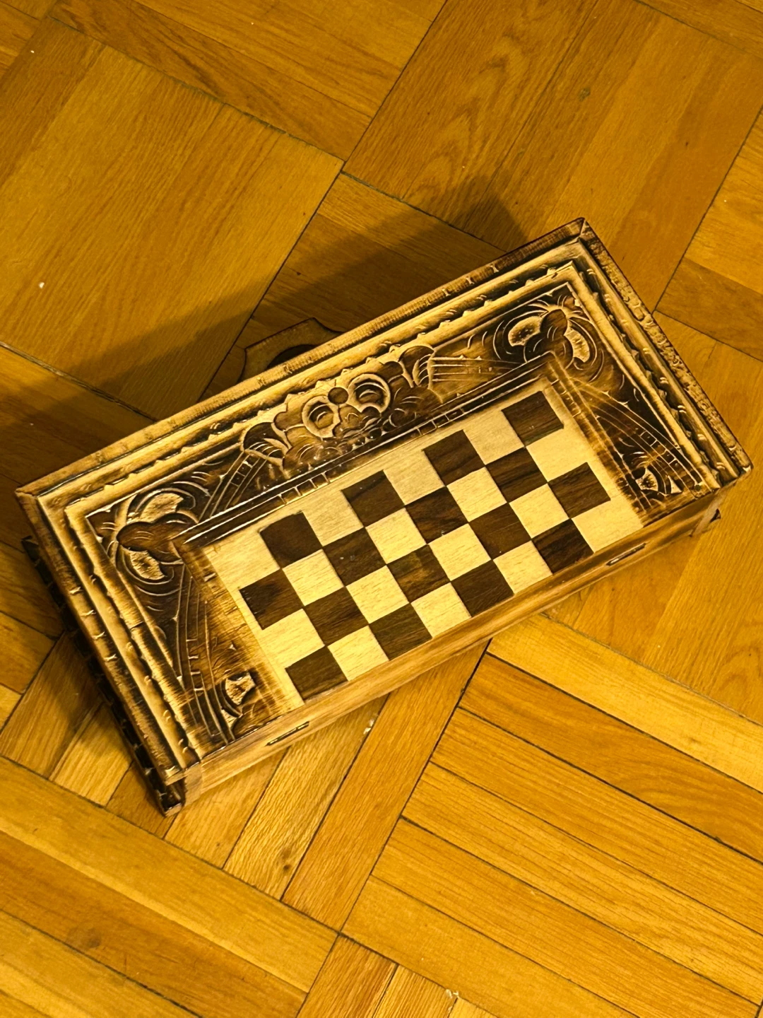 Hand crafted chess set