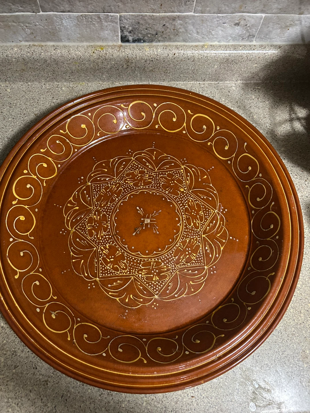 Moroccan Decorative Ceramic Serving Platter