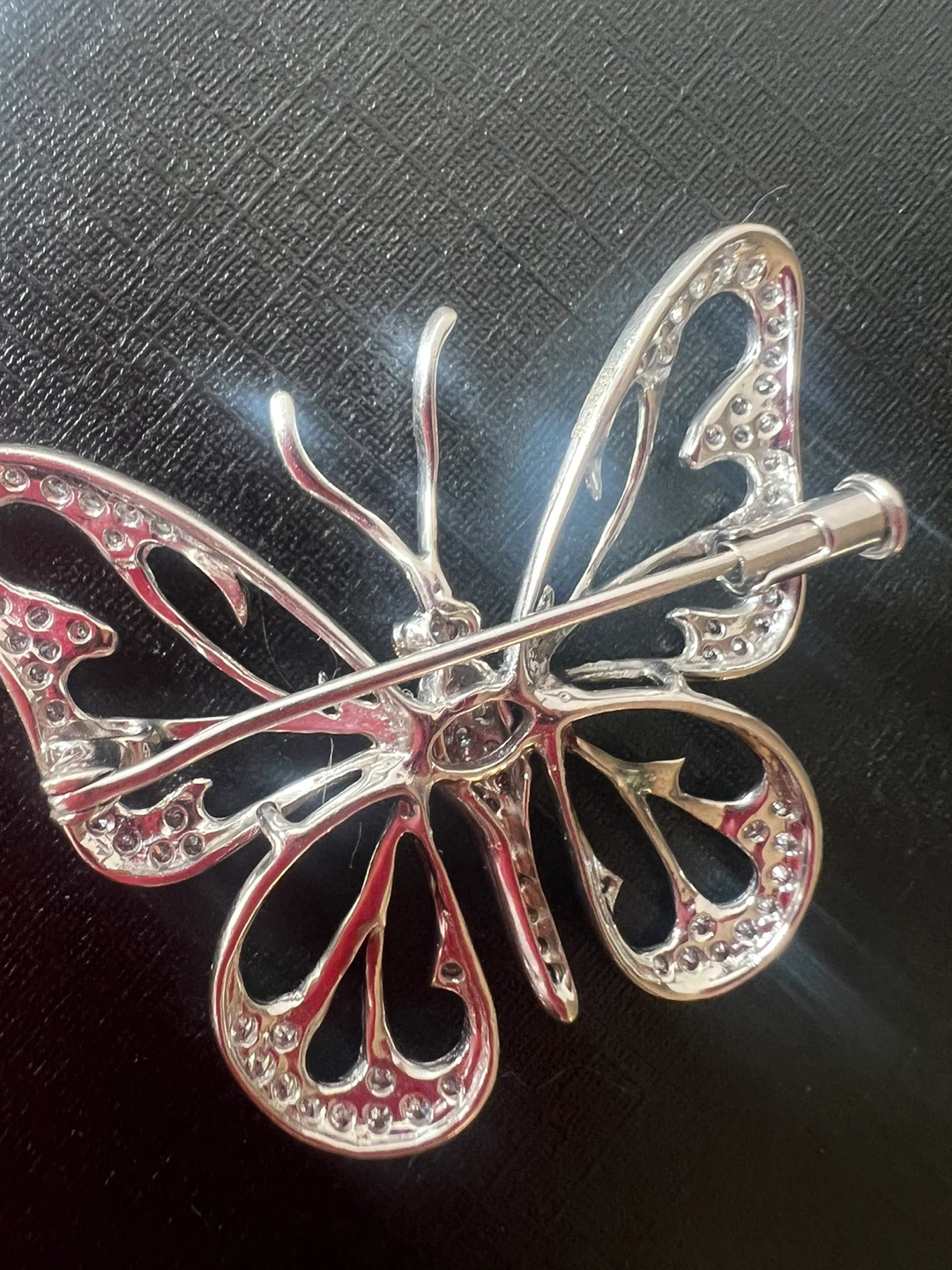 14 k diamond Butterfly Brooch - photo 2