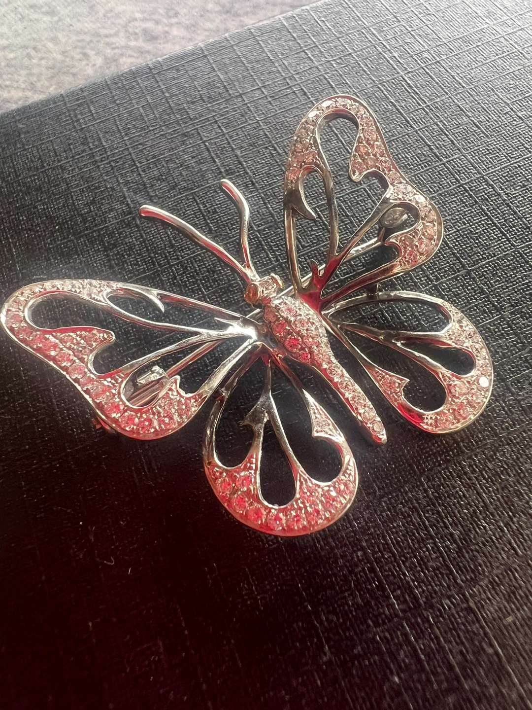 14 k diamond Butterfly Brooch - photo 5