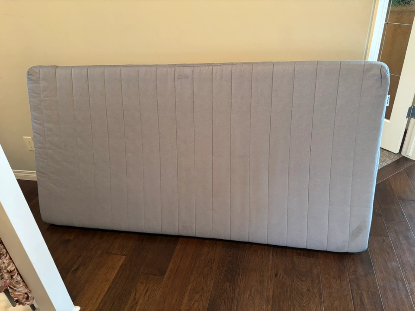 Grey Metal Twin Bunk Bed and Mattresses - photo 5