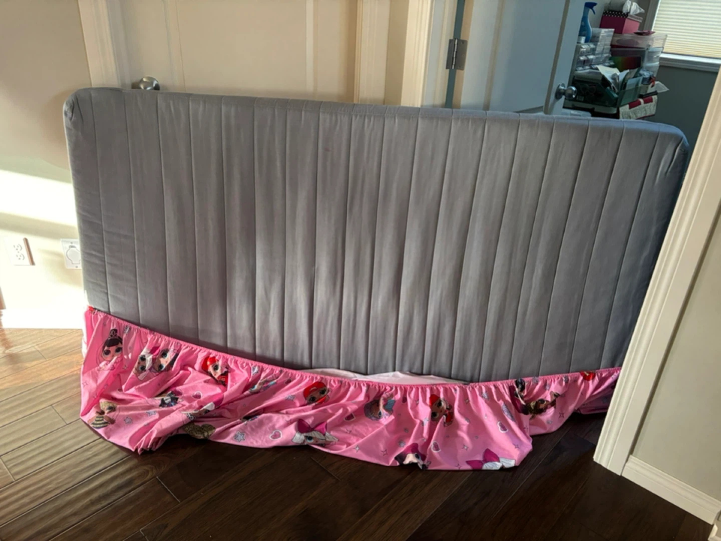 Grey Metal Twin Bunk Bed and Mattresses - photo 4