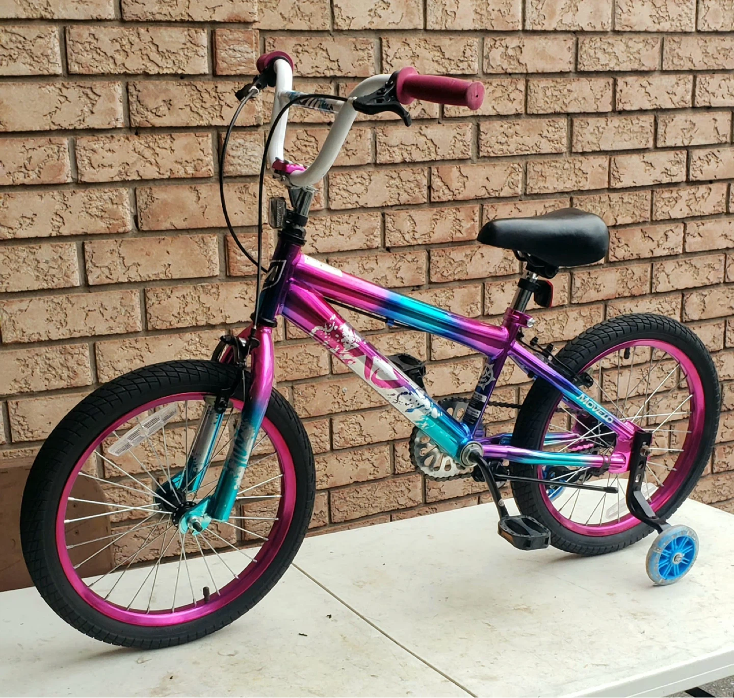 Girls' 16" Bike with Training Wheels