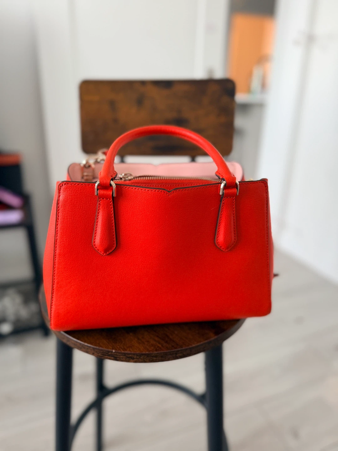 Kate Spade orange Leather Satchel Purse - photo 3
