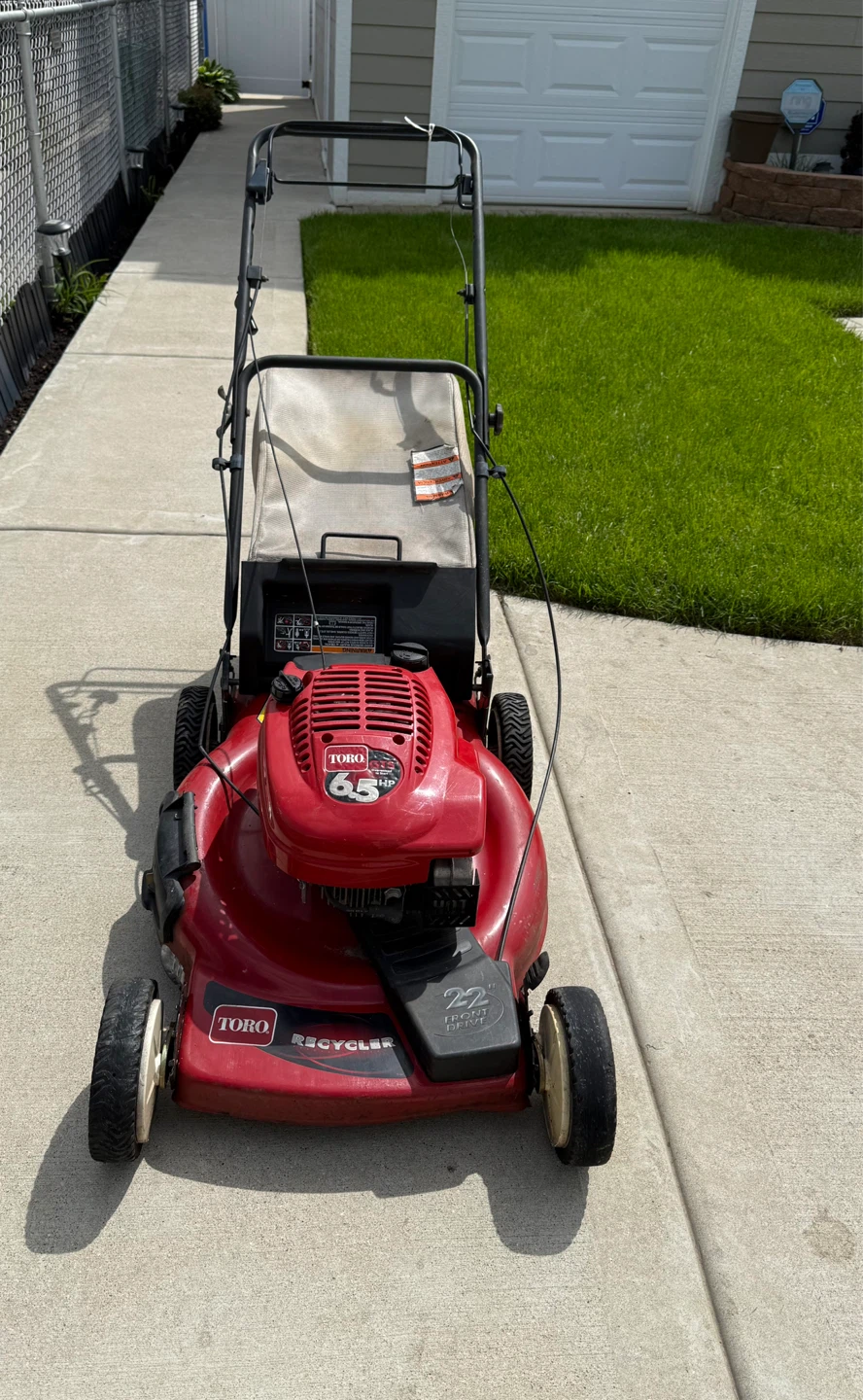 Toro  Lawnmower. Self propelled. $150.00 or best offer.