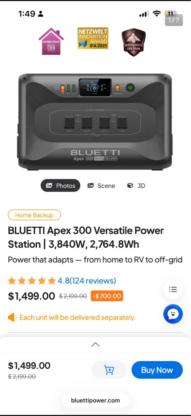 BLUETTI APEX 300 Versatile Power Station - photo 4