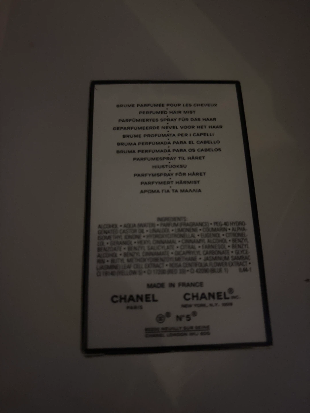 Chanel N°5 The Hair Mist Perfumed Spray 1.2 FL.OZ - photo 2