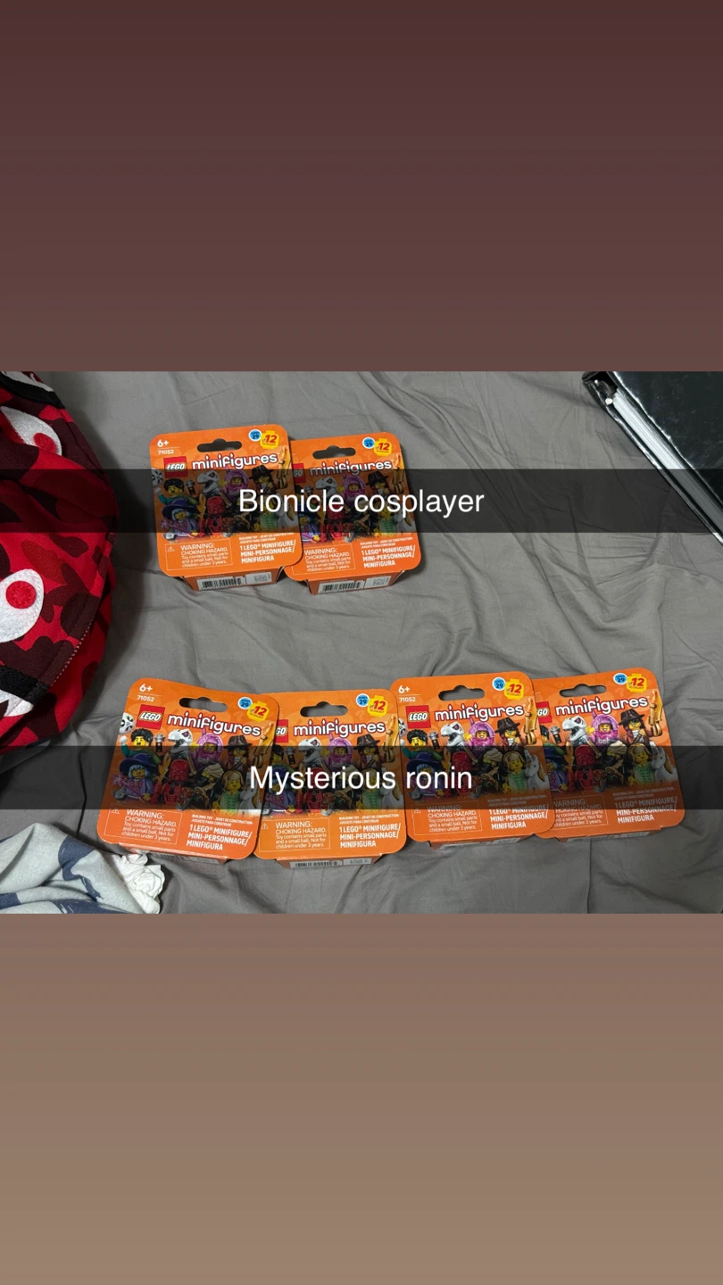 Lego CMF series 29 mysterious ronin and Bionicle cosplayer