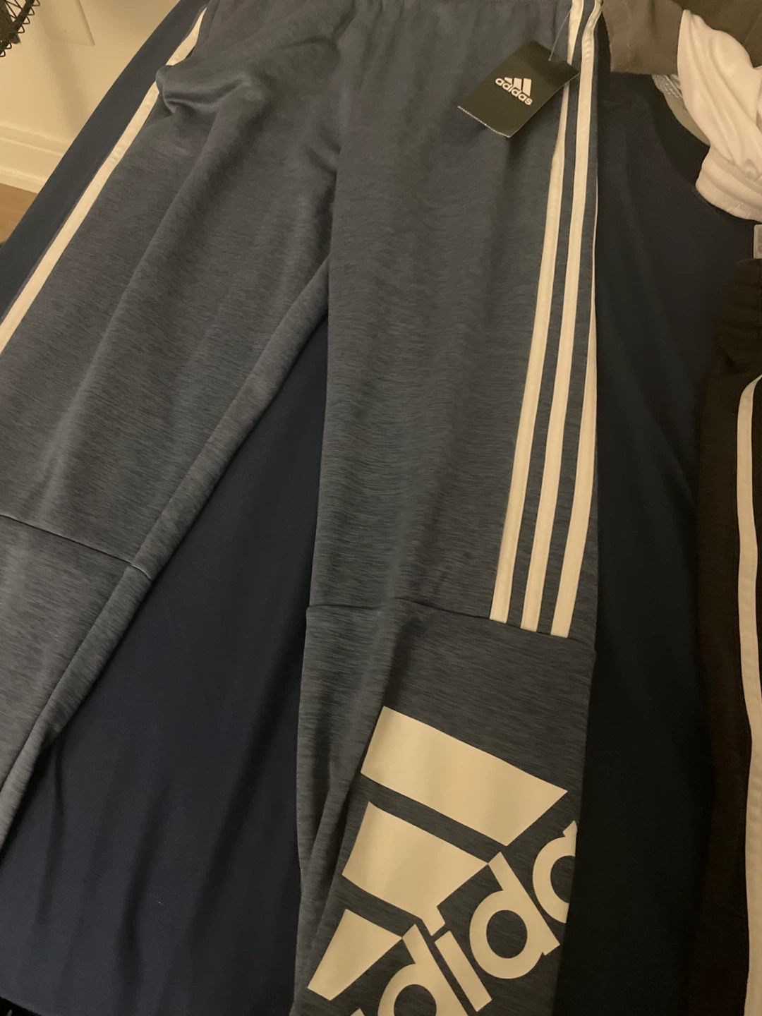 Adidas Jogger Pants - Black/Grey boys (Large)