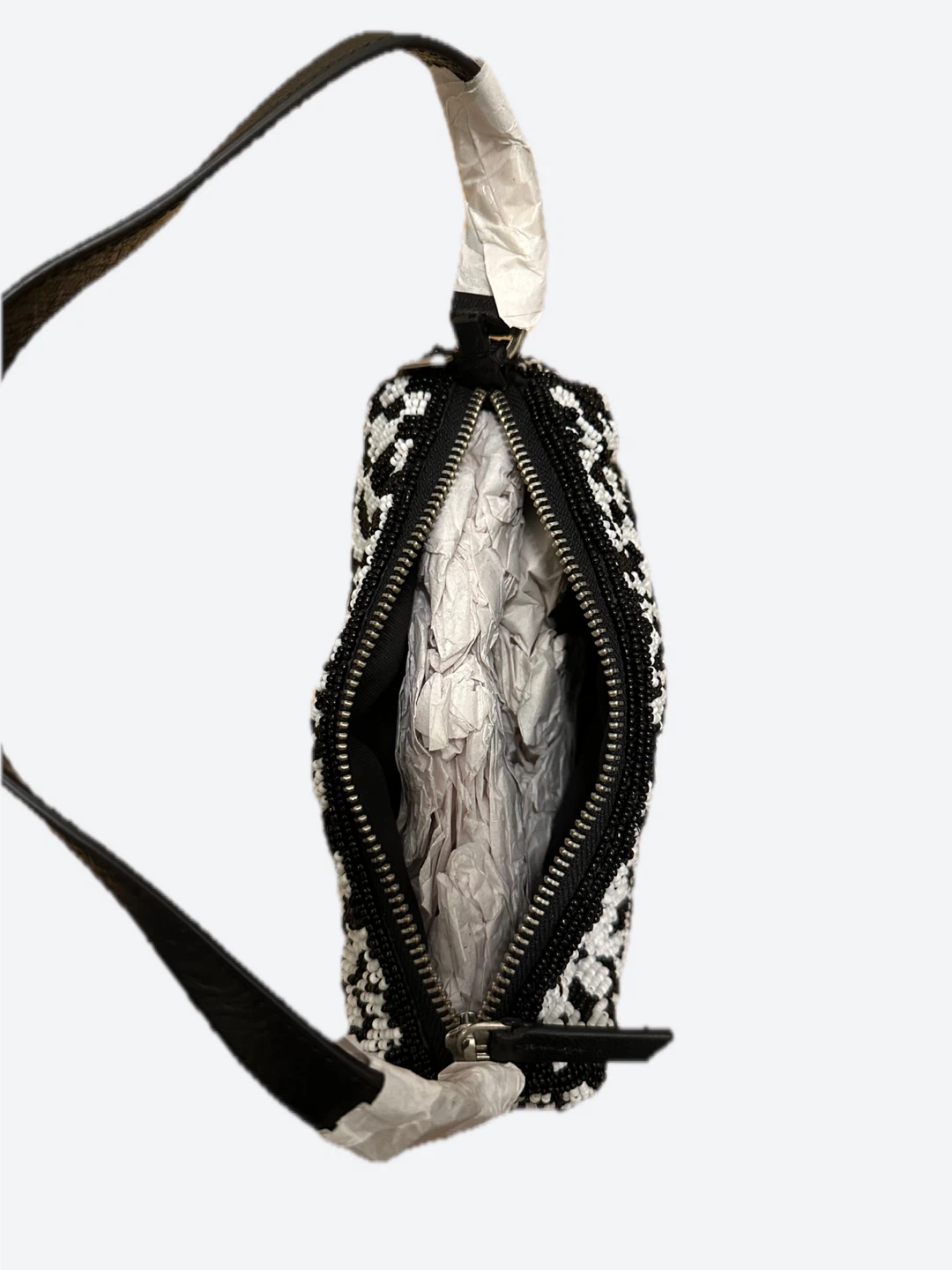 🆕MANGO Handmade B&W Shoulder Bag (NEW w/tag) - photo 3