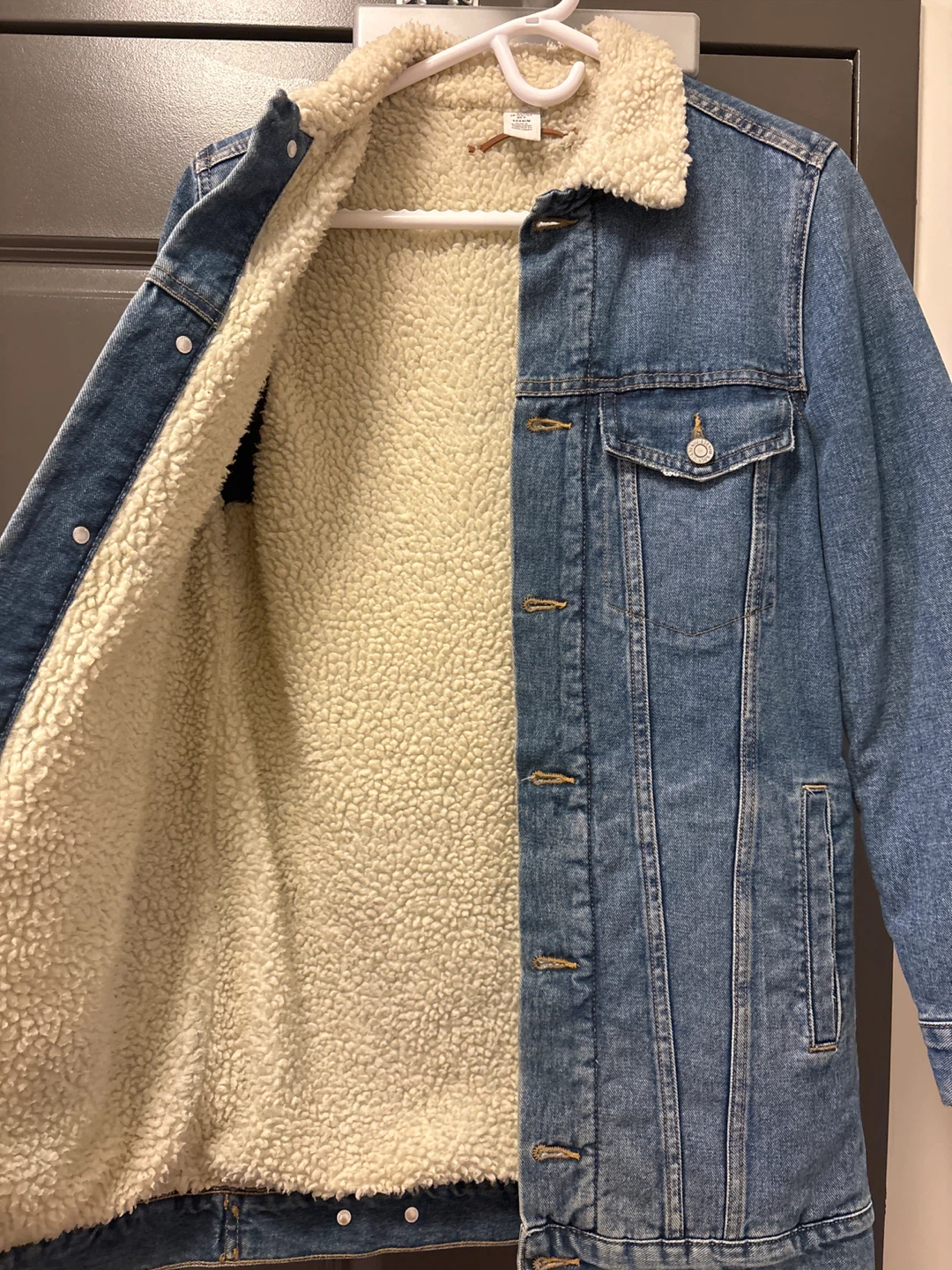 H&M Denim Sherpa Lined Jacket - photo 3