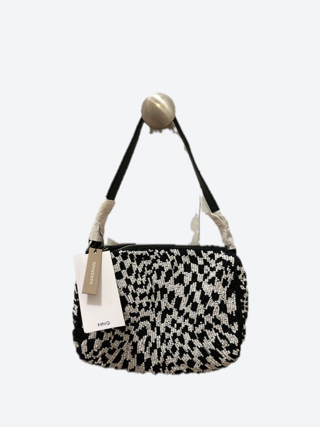 🆕MANGO Handmade B&W Shoulder Bag (NEW w/tag)
