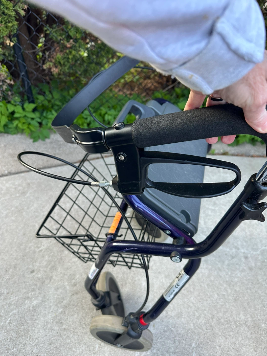 Purple Rollator Walker with Basket - photo 3